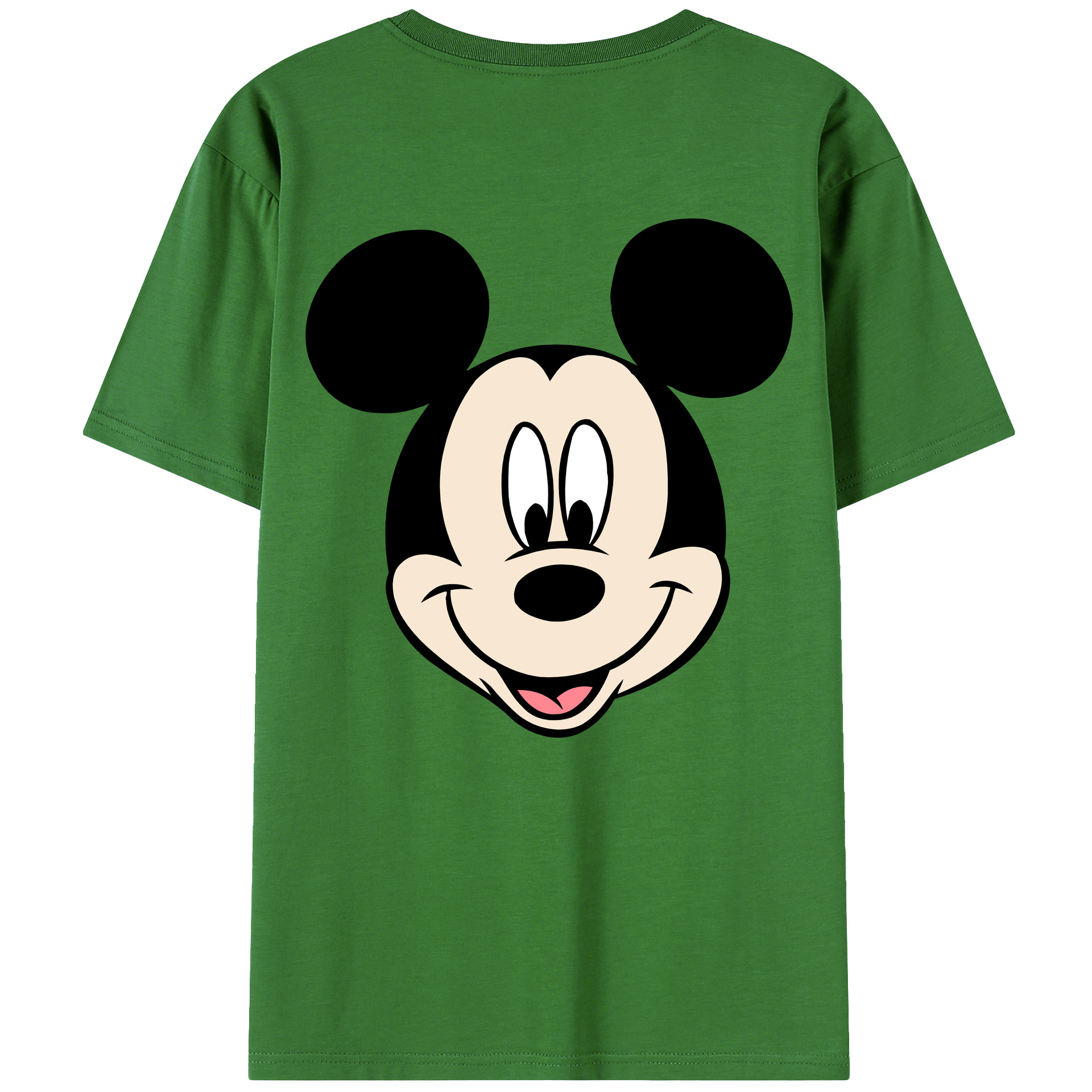 （画像用） ミッキーマウス Mickey Mouse レディース半袖Tシャツ(バックプリント)